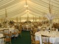 Marquee set up for Christmas Wedding Reception