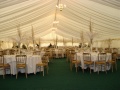 Marquee layout for Christmas Wedding